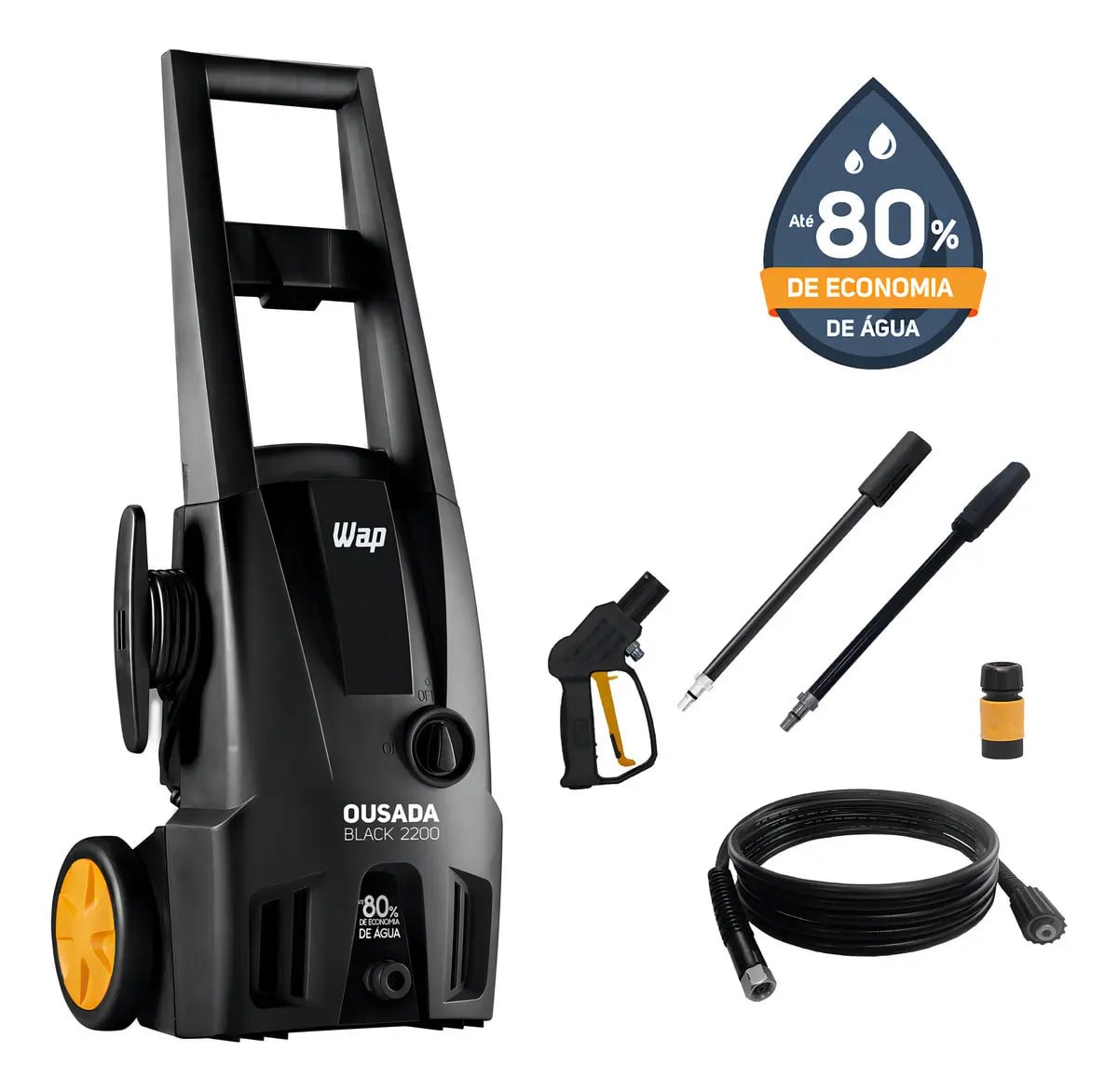 Lavadora De Alta Pressao Wap Ousada Black 2200 Potencia de 1500w 1750psi