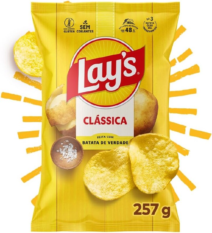 Lay's Batata Frita Lisa Classica 257g