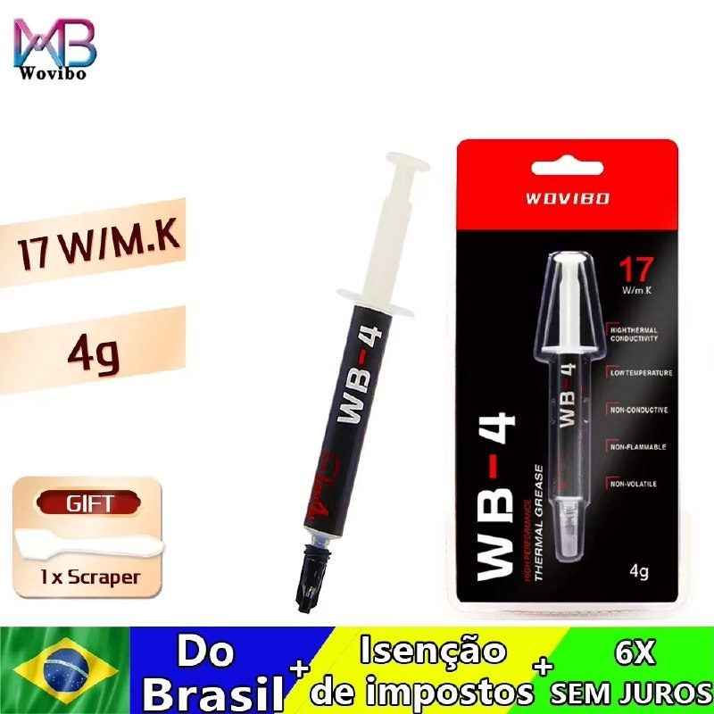 Pasta termica Wovibo WB 4 4g para dissipacao de calor