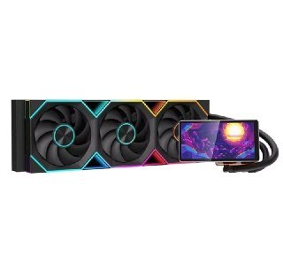Caixa de som Water Cooler Lcd 5.5 polegadas Jungle Leopard Proflow 360Mm com display LCD e iluminação RGB