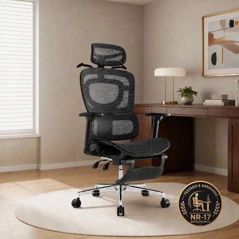 Cadeira de Escritorio Ergonomica Corsair P04 com Malha Respiravel