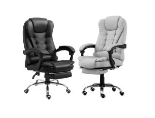 Cadeira executiva Python Fly com design ergonômico, suporte lombar ajustável, revestimento em tecido respirável e rodízios silenciosos, em cor preta