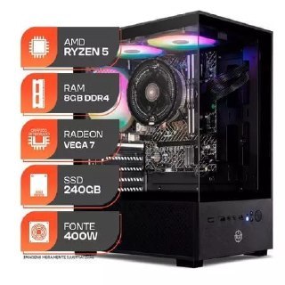 PC Gamer Forge Ryzen 5 5600G, RAM, SSD