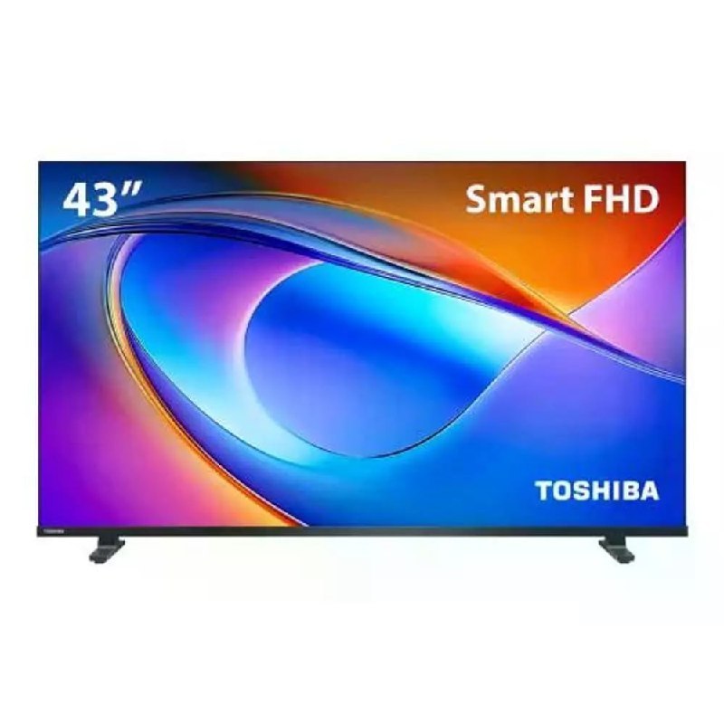 Smart TV Toshiba 43 polegadas Full HD com design moderno e tela de alta definição