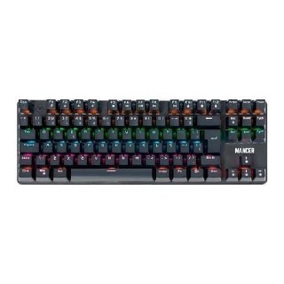 Teclado mecânico Mancer Shade MK3 Rainbow com switches Huano vermelhos e iluminação RGB