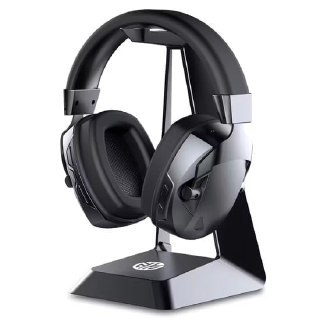 Headset sem fio Acinaci BL100 com microfone embutido e design moderno em preto