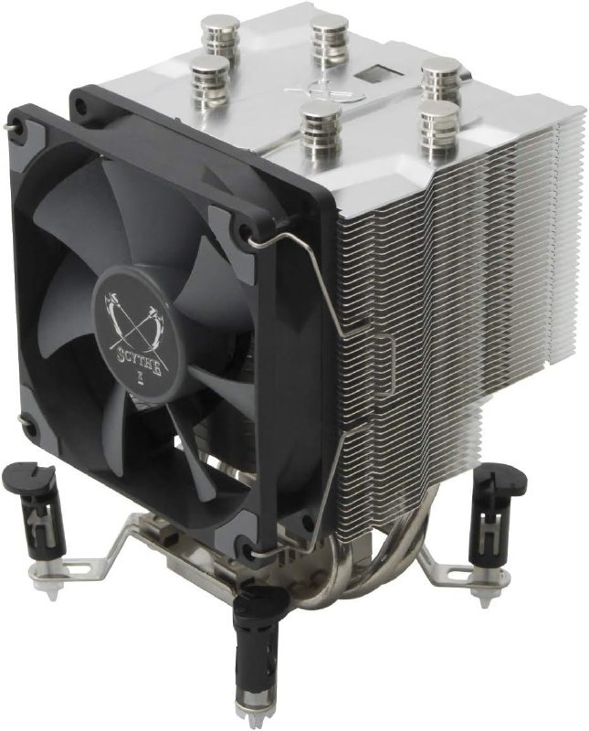 Cooler SCYTHE Katana 5 com fan de 92mm na cor preta, estrutura metálica robusta e dissipador de calor em alumínio
