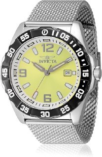 Relógio masculino Invictus Coalition Forces com caixa de aço inoxidável de 45 mm, pulseira preta, mostrador branco e detalhes em aço