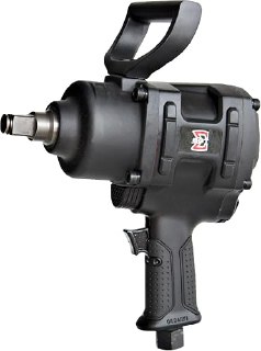 Chave de impacto pneumática 3/4 polegadas com torque de 184 Kgf.M, modelo SGT-0544, em preto e cinza