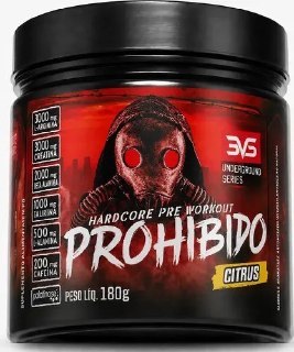 Pre Treino Prohibido 180g Sabor Citrus