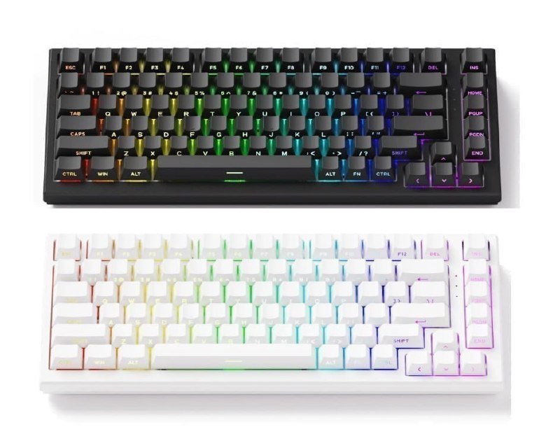 Teclado magnético Akko Tac75 He com switches magnéticos e layout compacto 75%