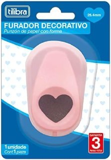 Furador decorativo Tilibra coracao 25mm
