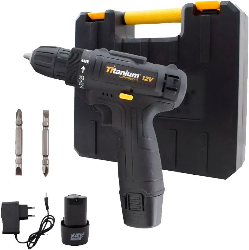 Parafusadeira Carbon 12V com Maleta e Acessorios