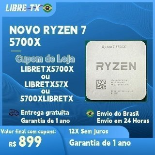 Ryzen 7 5700x Novo Parcelado