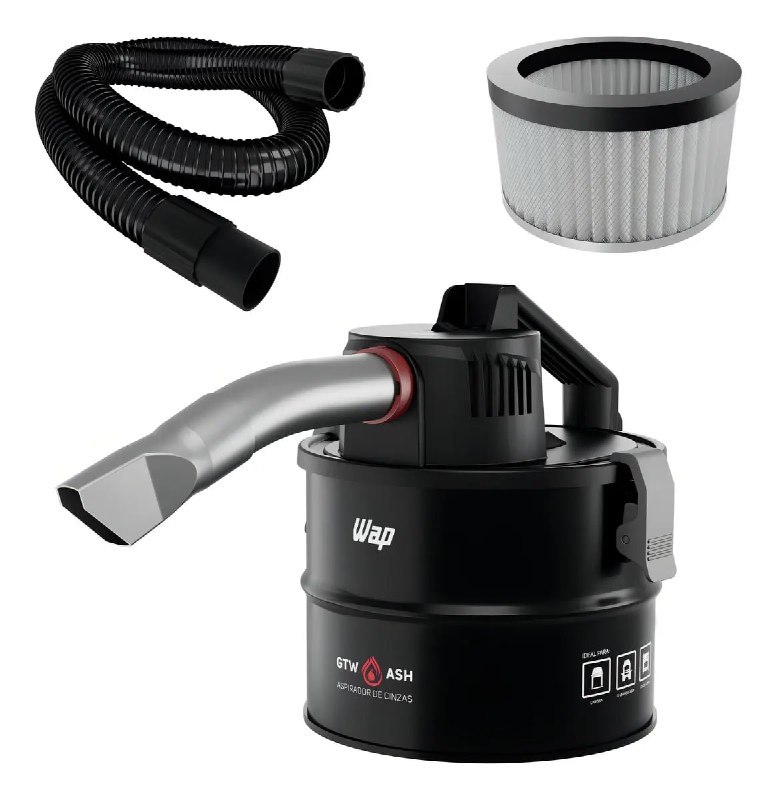 Aspirador de WAP GTW ASH com Potencia de 1400W Filtro HEPA Sugador de Po Churrasqueira