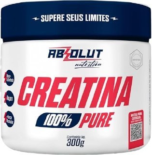 Creatina Absolut Nutrition 100% Pura Monohidratada 300g