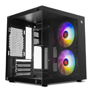 Gabinete Gamer Pichau Atom X Mini-Tower com 2 Fans e Vidro