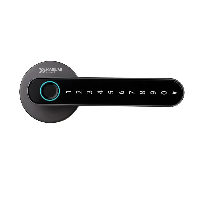 Fechadura Digital KABUM! smart Slim, Preta, Biometria, Controle via app, Senha numérica - KSFD100PT