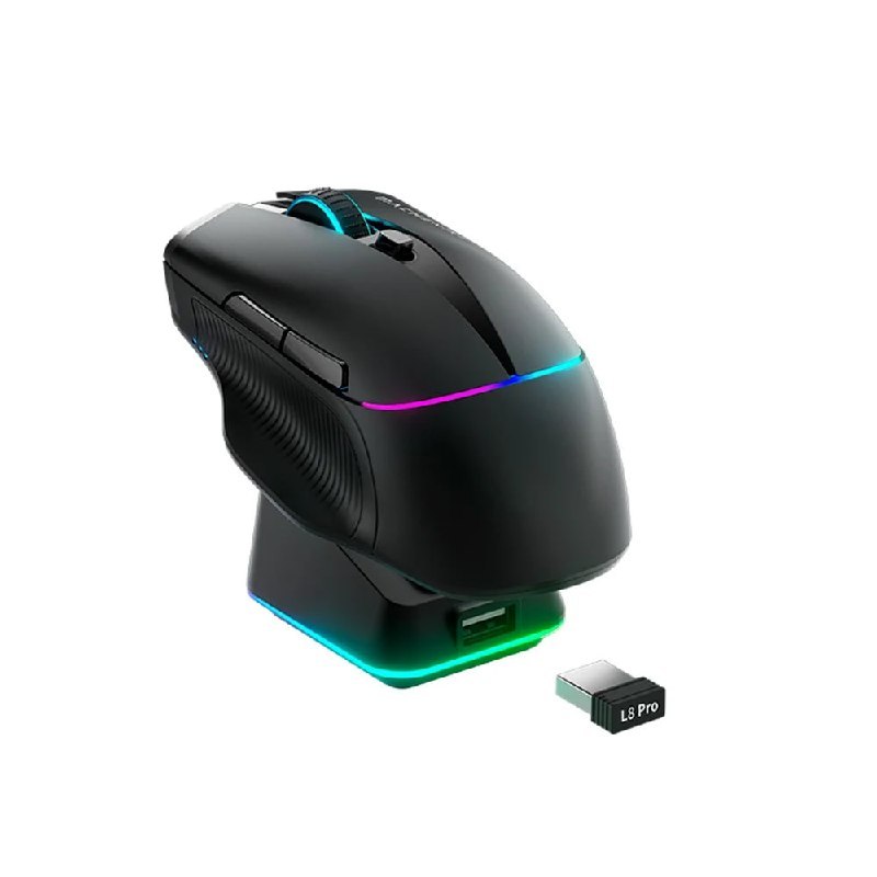 Mouse Gamer Machenike L8 Pro RGB 8K Wireless com Dock