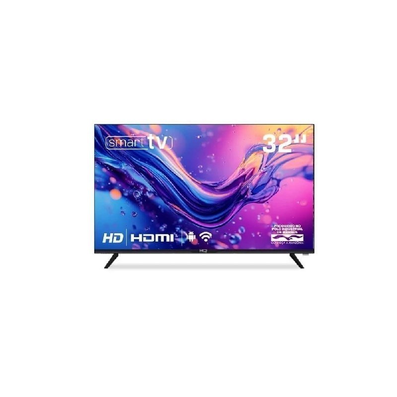 Smart TV HQ 32 polegadas HD Android Design Slim