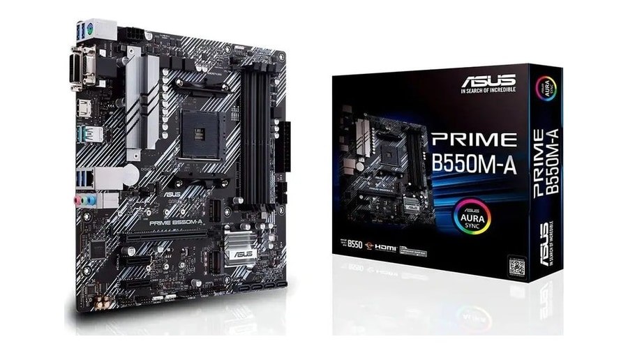 Placa-mãe Asus Prime B550M-A AMD AM4 DDR4