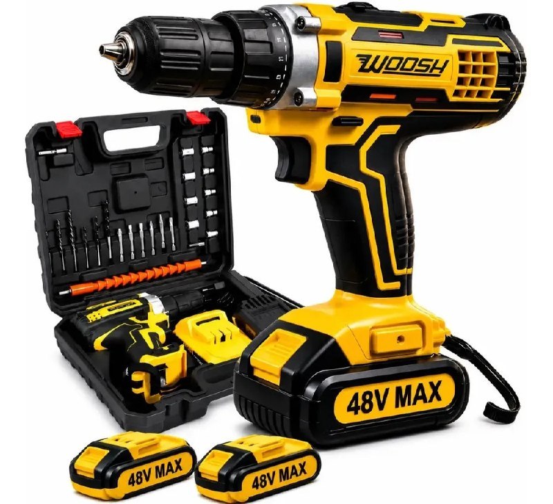 Parafusadeira Furadeira Impacto Sem Fio 48v Bivolt