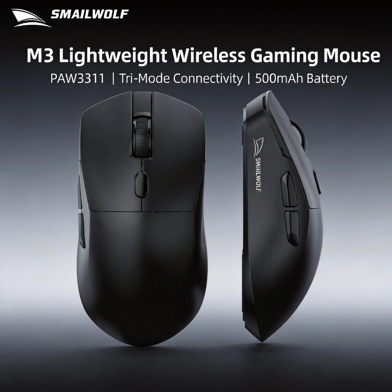 2x Mouse Gamer Sem Fio Smailwolf M3 Tri Mode Paw3311