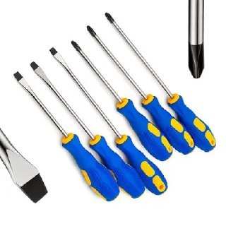 Kit Chave de Fenda e Phillips com 6 Peças - Ferramenta NF Prime