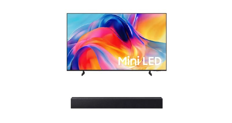 Samsung Smart Tv 65 Miniled 4k M75h + Soundbar Samsung Hw-b400f