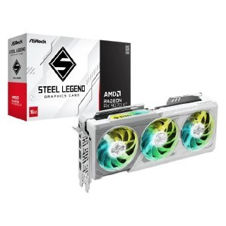 Placa de Vídeo AsRock Rx 9070 Xt Steel Legend White 16Gb