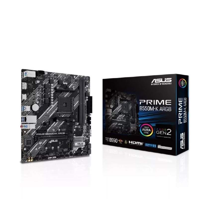Placa-Mãe Asus Prime B550m-K AM4 Micro ATX