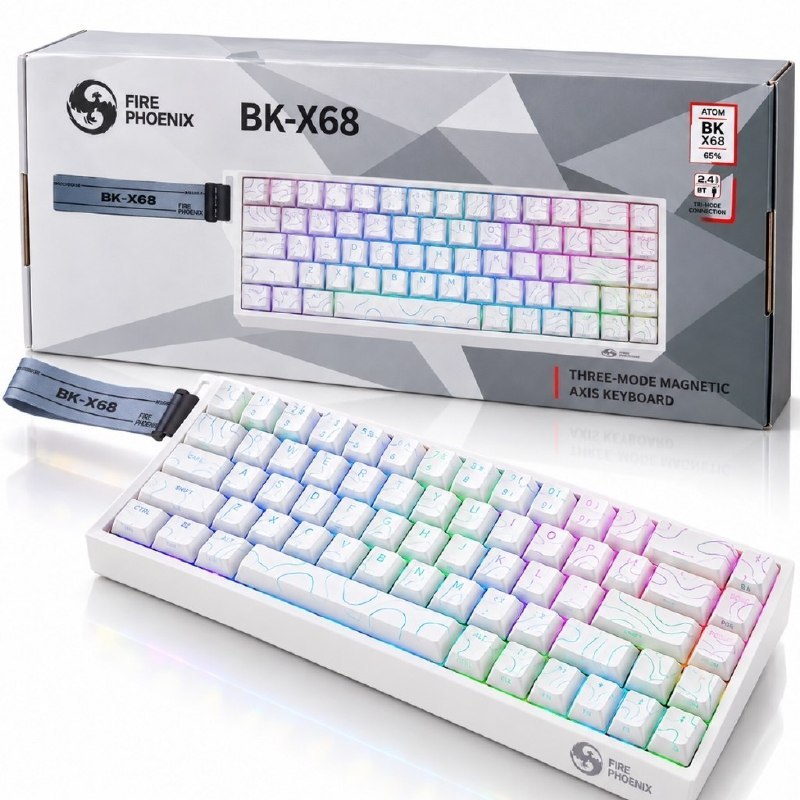 Teclado Sem Fio Gamer Magnético Fire Phoenix