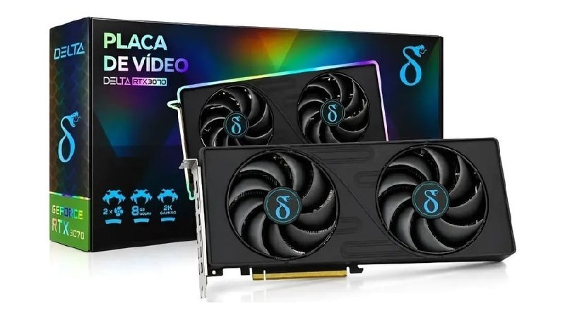 Placa De Vídeo Rtx 3070 Nvidia Geforce 8gb Gddr6 256bit