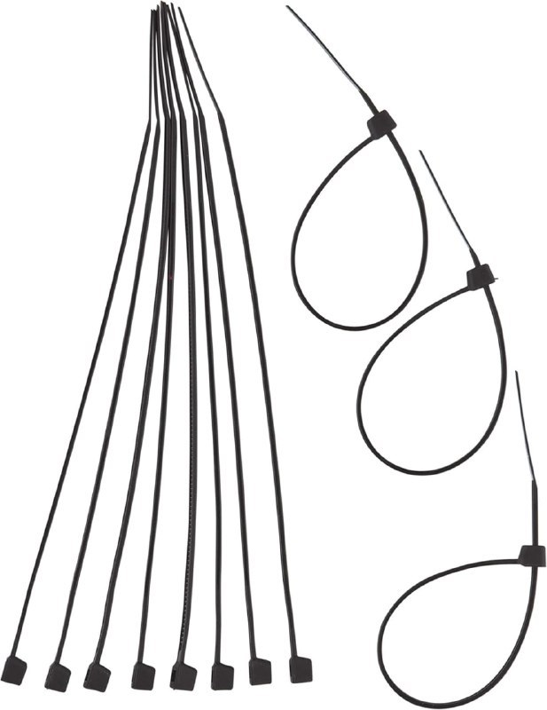EDA Abraçadeira De Nylon 2,5 x 150 mm 100 Peças Preta