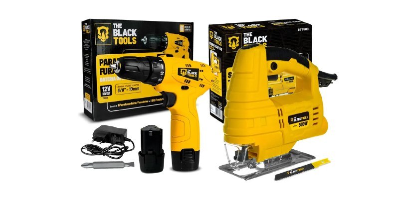 Kit Serra Tico Tico 500W + Parafusadeira 12V Sem Fio