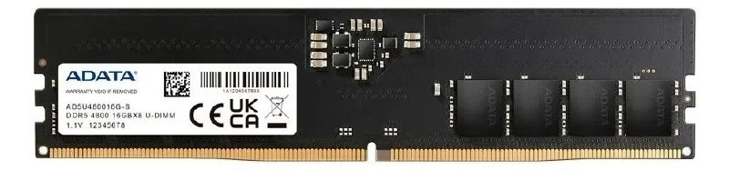 Memória RAM preto 16GB 1 Adata AD5U480016G-S