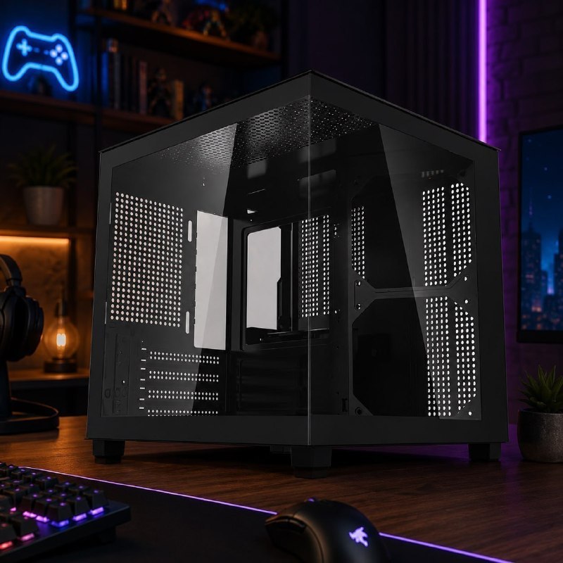 Gabinete Gamer Aigo Apollo A275 Mini-Tower Preto