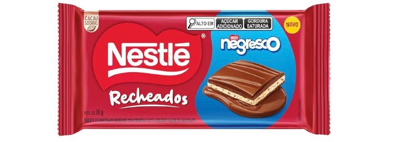 NESTLÉ NEGRESCO Recheado 90g Tablete - R$ 5