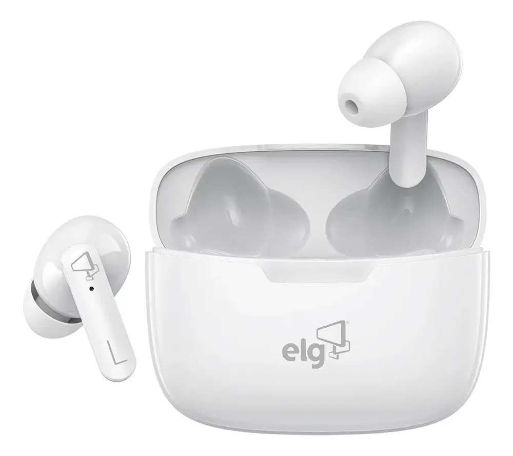 Fone De Ouvido Bluetooth Tws Branco Twpro3s ELG Cor Cinza