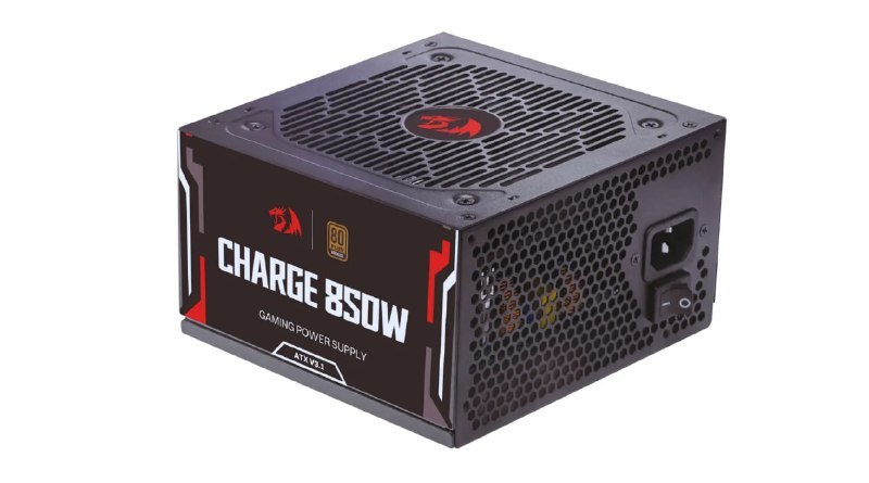 Fonte Gamer Redragon Charge 850w 80p Bronze Pci5.1 Atx 3.1 Preto