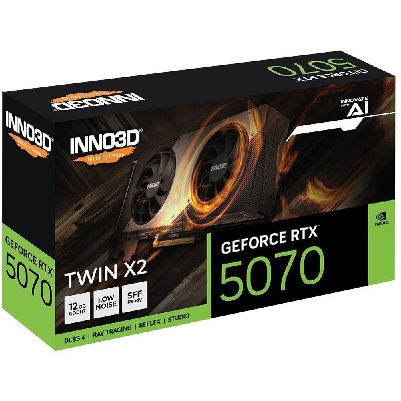 Placa de Vídeo Inno3D RTX 5070 12GB Twin X2