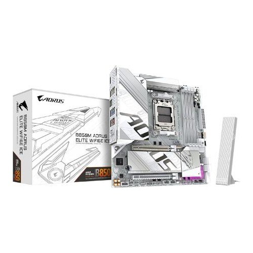 Placa-Mãe Gigabyte B850M Aorus Elite Ice WiFi6E
