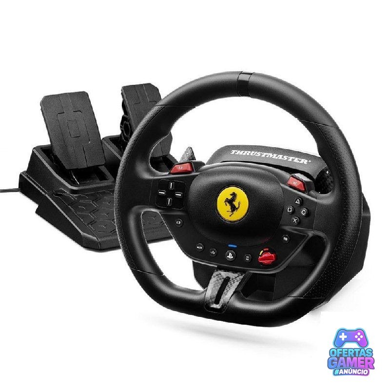 Kit Volante e Pedal T98 Ferrari Thrustmaster