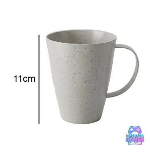 Jogo 6 Canecas Fibra de Bambu 460ml Hauskraft