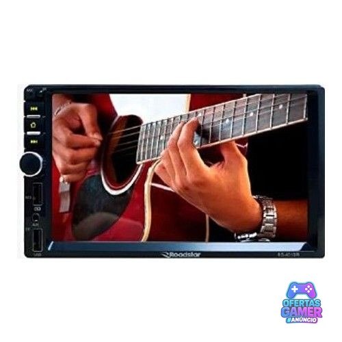 Central Multimídia MP5 Roadstar 7 Polegadas 1DIN RS401BR MI