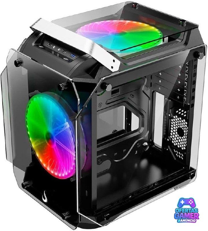 Gabinete Gamer Rise Mode Zeus Glass 02 Mid Tower ARGB