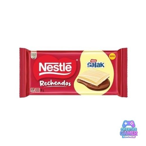 10x Tablete Recheado Nestlé Galak 90g - R$ 45