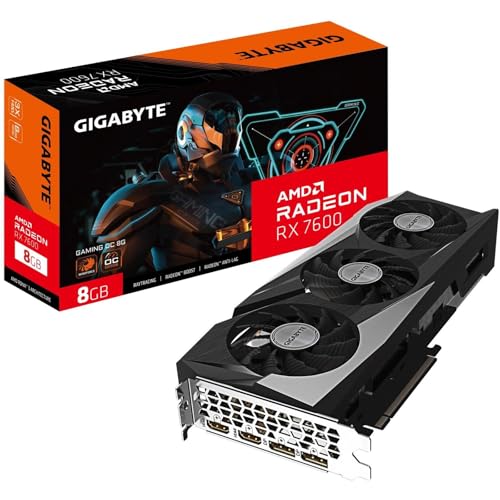 Placa de Video Gigabyte RX 7600 Gaming OC, GDDR6 GV R76GAMING OC 8GD