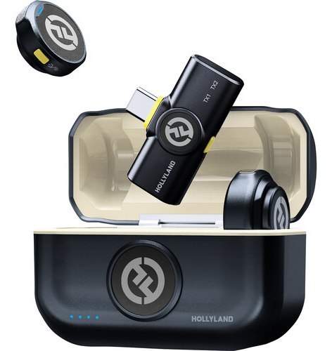 Hollyland Lark M2 Microfone S/ Fio P/ iPhone 15/16/17 E Android USB C