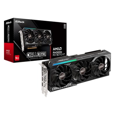 Placa de Video ASRock Radeon RX 9070 XT Challenger, AMD,